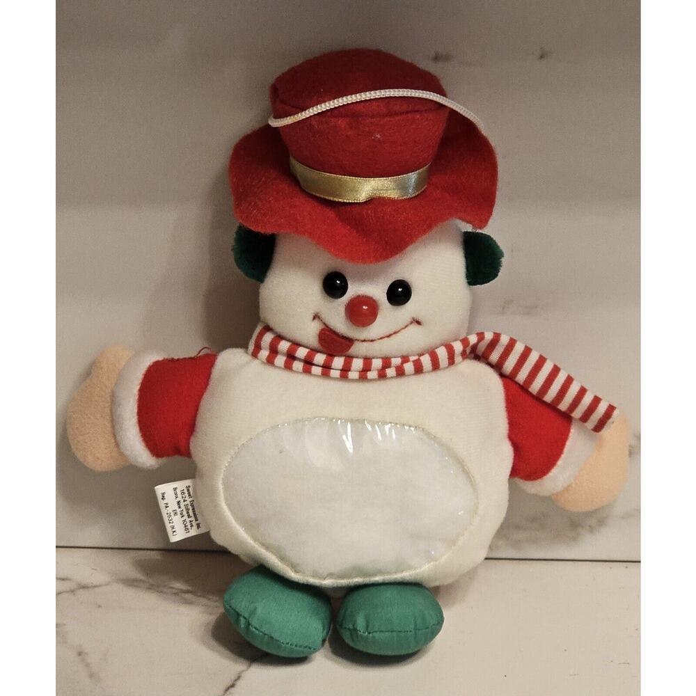 SNOWMAN Gift Card Holder Plush Stuffed Hangable